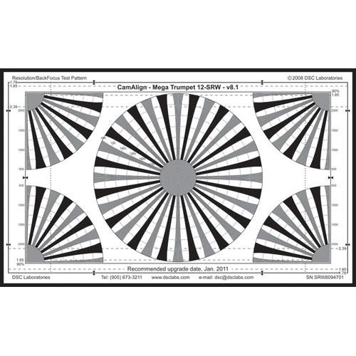 DSC Labs MegaTrumpet 12 Senior Resolution & Focus Chart
