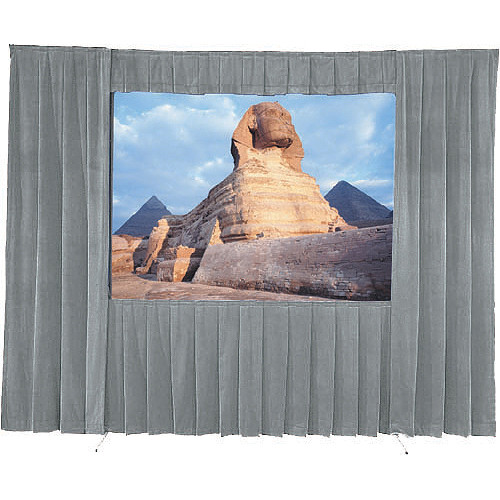 Da-Lite Drapery Kit Without Valance Bar for Fast-Fold Deluxe Projection Screen (10 x 17' Gray)
