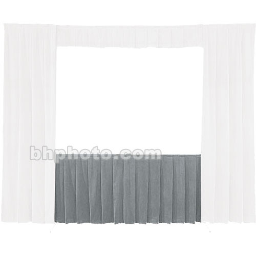 Da-Lite Fast-Fold Standard and Deluxe Skirt Gray 41144G