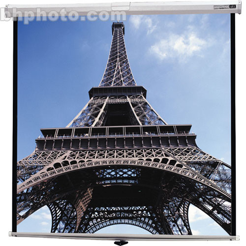 Deluxe Model B Matte White Manual Projection Screen Viewing Area: 50" H x 67" W