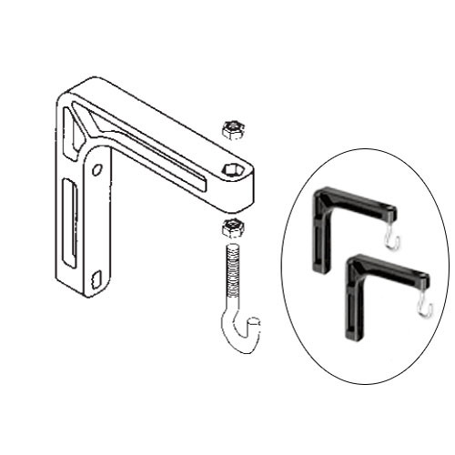 Da-Lite 98035 #6 Wall Mount Brackets (Extends 6