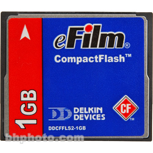 Delkin Devices 1GB eFilm CompactFlash Card DDCFFLS21GB B&H