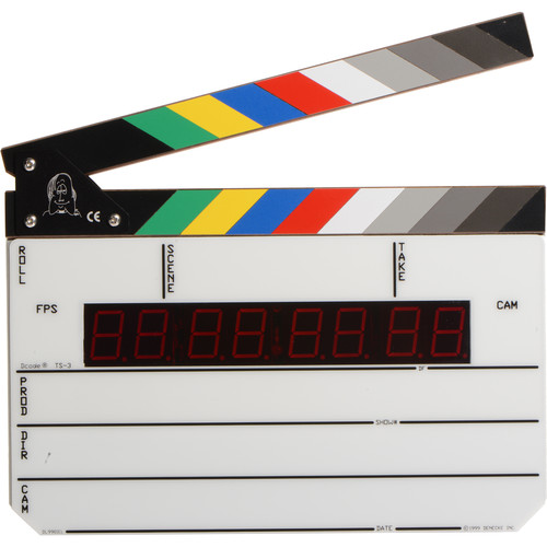 Denecke TS-3 Time Code Slate - Color Clapper EL Backlit Display