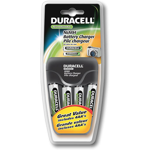 Duracell Value Charger with 4 "AA" NiMH CEF14DX4 B&H