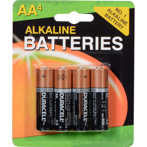 Duracell 15v Aa Coppertop Alkaline Batteries 4 Pack Mn1500b4 8011