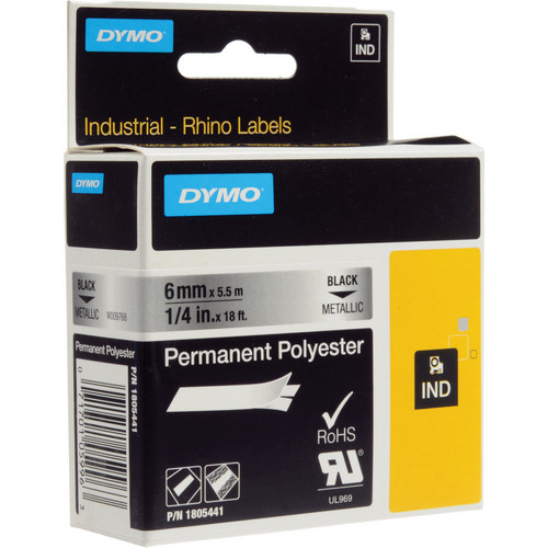 Dymo Metalized Permanent Poly Labels (1/4")