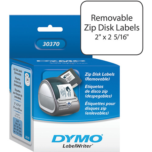 Dymo LabelWriter White ZIP Drive (Removable) Labels 30370 B&H