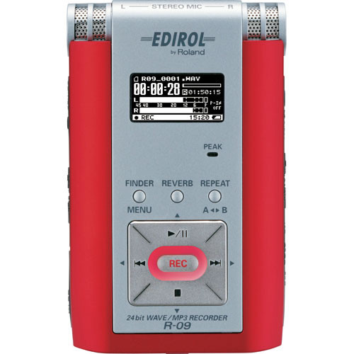 Edirol / Roland R09 Portable 24Bit WAV/MP3 Audio R09R B&H