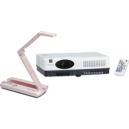 Elmo MO1 Visual Presenter (Pink) and CRP221 Projector