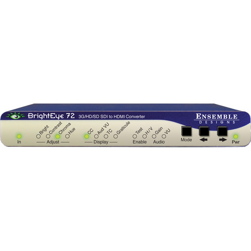 Ensemble Designs BrightEye 72 SDI to HDMI Converter Color Corrector & Broadcast Confidence Monitor