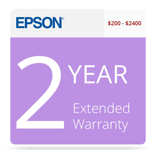 Epson 2Year U.S. Extended Warranty for Inkjet EPPSNPIJC2 B&H