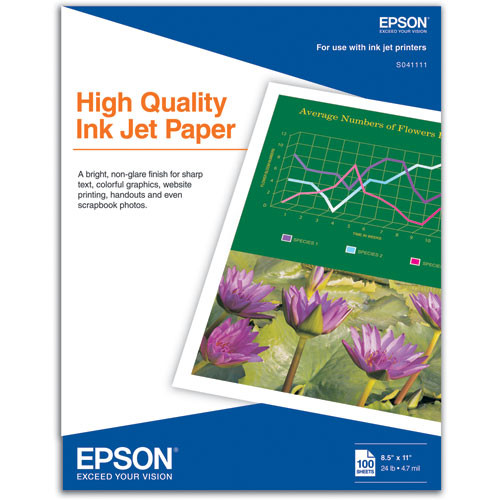 Epson High Quality Inkjet Paper S041111 B&H Photo Video