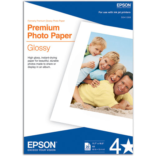 Epson Premium Photo Paper Glossy S041727 B&H Photo Video