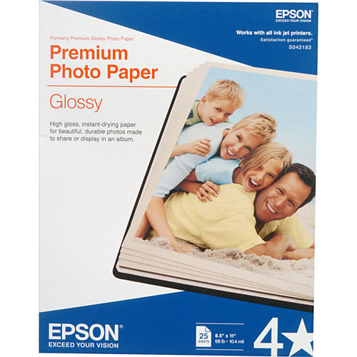 Epson Premium Photo Paper Glossy S042183 B&H Photo Video