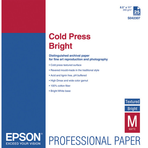 Epson Cold Press Bright Paper (8.5 x 11