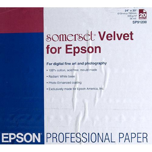 Epson Somerset Velvet Fine Art Paper 24" x SP91200