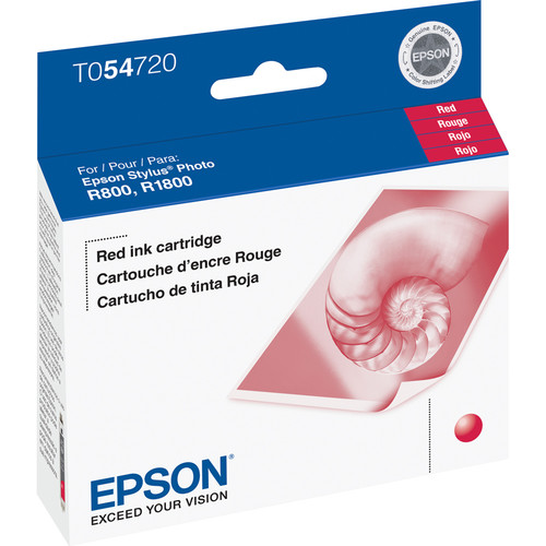 Epson Red Ink Cartridge T054720 B&H Photo Video