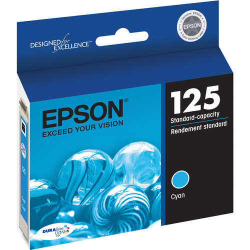 Epson 125 Cyan Ink Cartridge T125220 B&H Photo Video