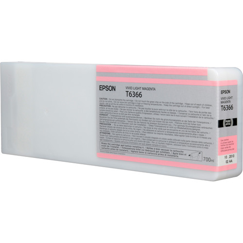 Epson T636600 Vivid Light Magenta UltraChrome HDR Ink Cartridge for Select Stylus Pro Printers (700 mL)