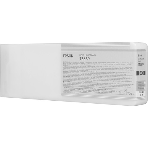Epson T636900 Light Light Black UltraChrome HDR Ink Cartridge for Select Stylus Pro Printers (700 mL)
