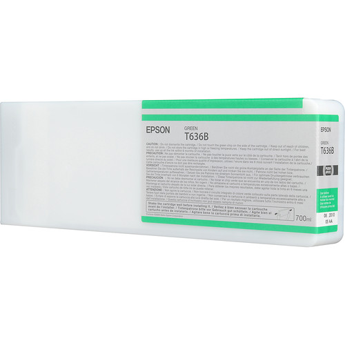 Epson T636B00 Green UltraChrome HDR Ink Cartridge for Select Stylus Pro Printers (700 mL)