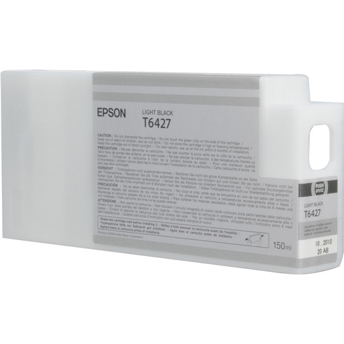 Epson T642700 Light Black UltraChrome HDR Ink Cartridge for Select Stylus Pro Printers (150 mL)