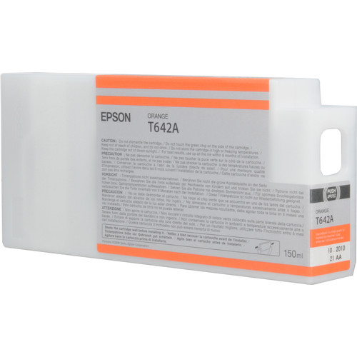 Epson T642A00 Orange UltraChrome HDR Ink Cartridge for Select Stylus Pro Printers (150 mL)
