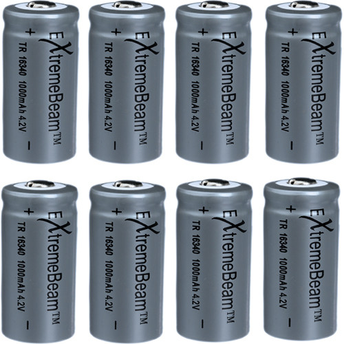 ExtremeBeam Tungsten Carbide 4.2V CR123 Rechargeable EBXBA06