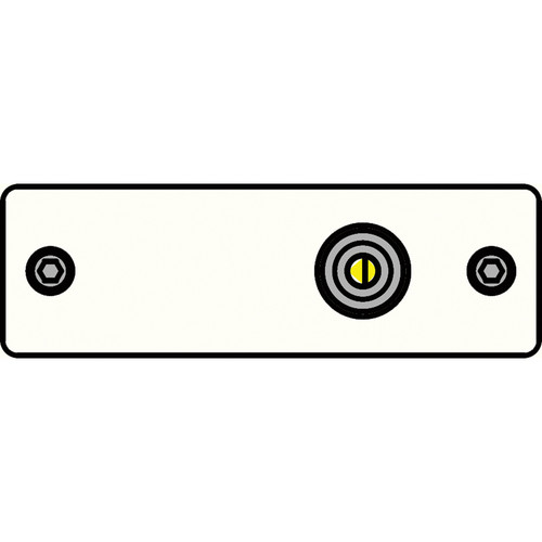 FSR IPS-V210S-WHT RCA (YEL) to Solder Cup Insert Plate (White)
