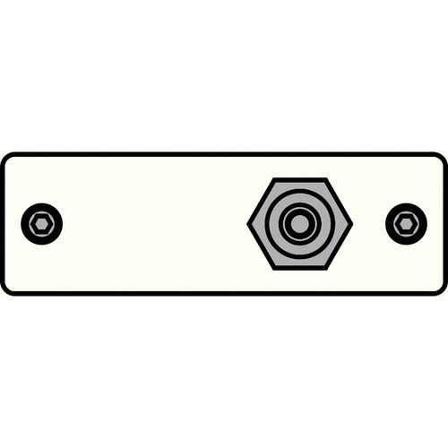 FSR IPS-V211S-WHT RCA (YEL) to RCA Bulkhead Insert Plate (White)