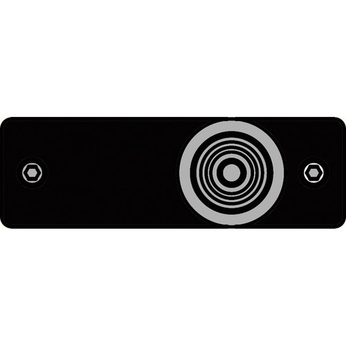 FSR IPS-V213S-BLK RCA (YEL) to BNC Bulkhead Insert Plate (Black)