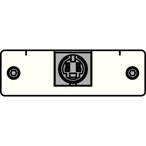 FSR IPS-V310S-WHT S-Video to 2 BNC Tails Insert Plate (White)