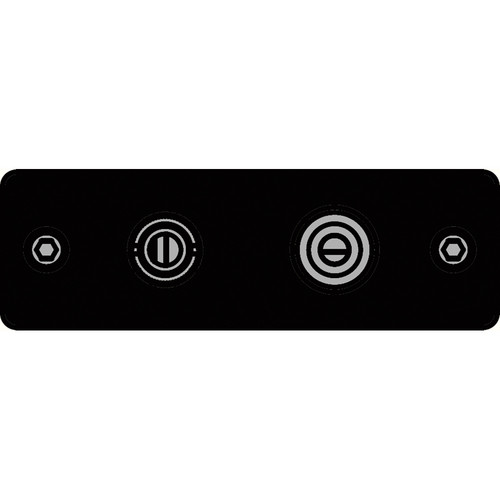 FSR IPS-V922S-BLK BNC (YEL) to BNC-S-Video to S-Video Insert Plate (Black)