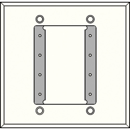 FSR IPS-WP1D-WHT 2 Gang Wall Plate (White)