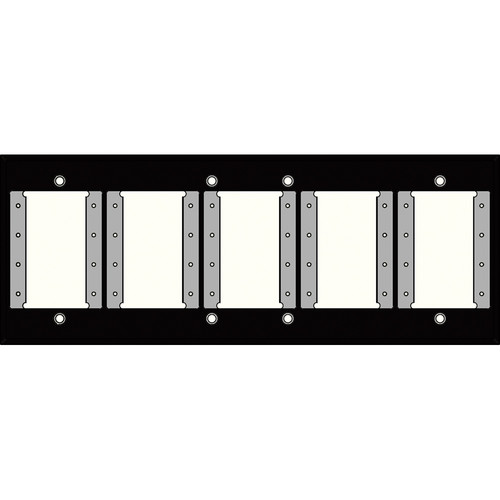 FSR IPS-WP1H-BLK 6 Gang Wall Plate (Black)