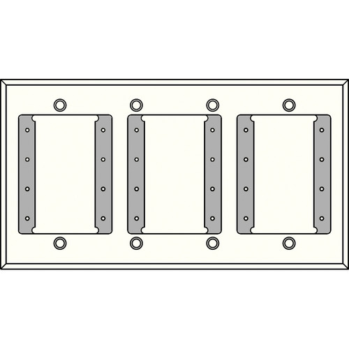FSR IPS-WP1Q-WHT 4 Gang Wall Plate (White)