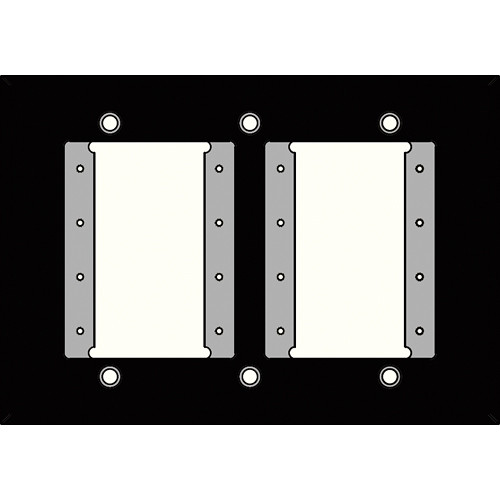 FSR IPS-WP1T-BLK 3 Gang Wall Plate (Black)