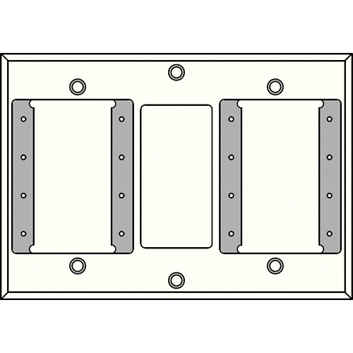 FSR IPS-WP2D-WHT 2 Gang Wall Plate (White)