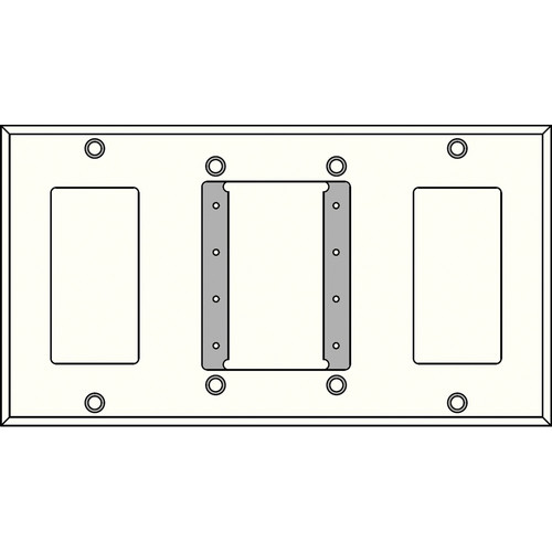 FSR IPS-WP4Q-WHT 4 Gang Wall Plate (White)