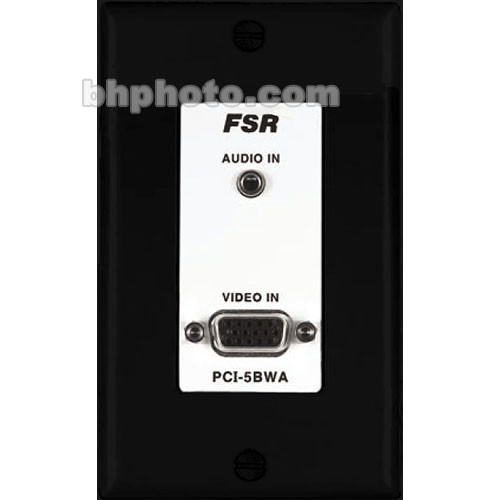 FSR PCI-5BWPABLK Wall Plate Interface