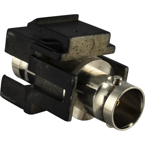 FSR SS-BNC-BLK BNC Pass-Thru Snap-In Connector (Black)