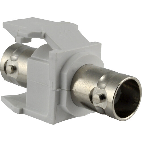 FSR SS-BNC-WHT BNC Pass-Thru Snap-In Connector (White)