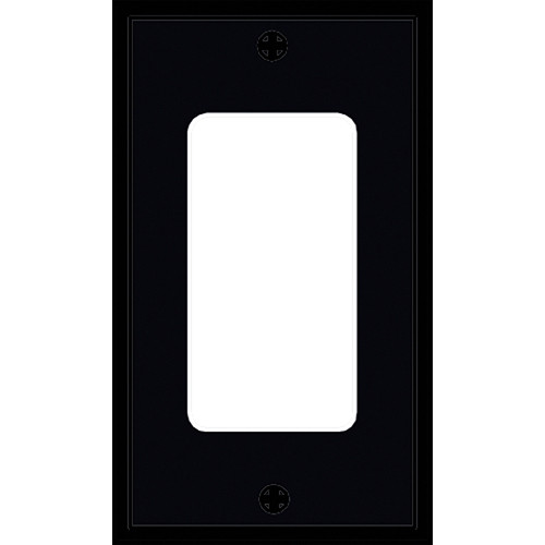 FSR SS-DPLT1-BLK Decora Wall Plate (1-Gang Black)