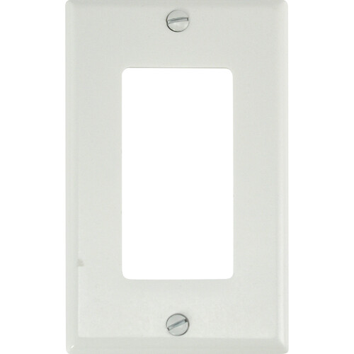 FSR SS-DPLT1-WHT Decora Wall Plate (1-Gang White)