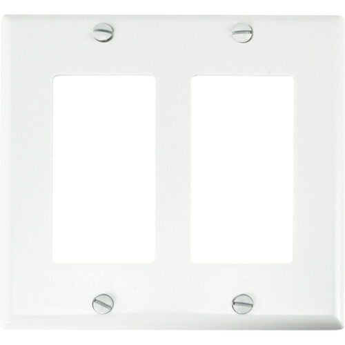 FSR SS-DPLT2-WHT Decora Wall Plate (2-Gang White)