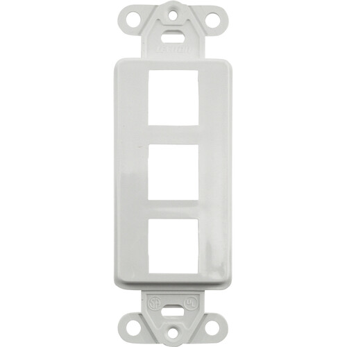 FSR SS-PORT3-WHT 3-Port Plate (White)