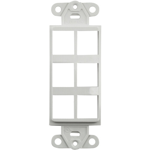 FSR SS-PORT6-WHT 6-Port Plate (White)