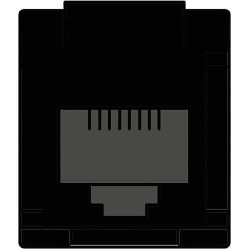 FSR SS-RJ11-BLK RJ-11 Pass-Thru Snap-In Connector (Black)