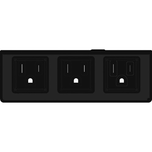 FSR T6-LB-AC3HW Large Section Bracket w/ 3 AC Outlets - for Direct Wiring