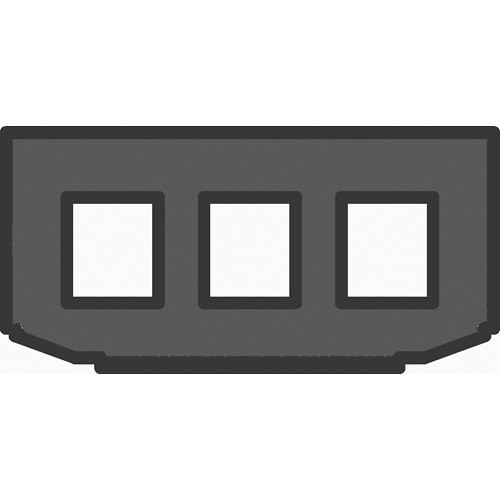 FSR T6-SB-3SS Small Section Bracket for 3 Snap In Connectors
